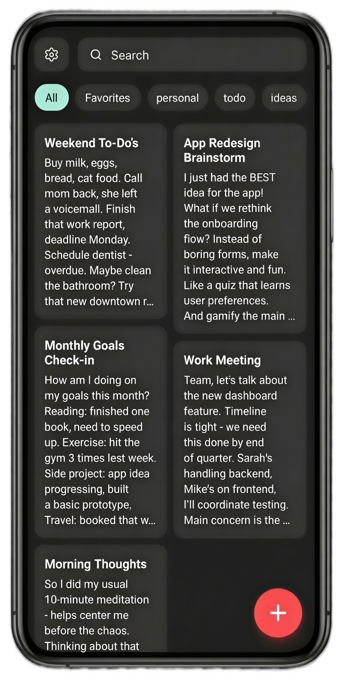 Turnote App Interface